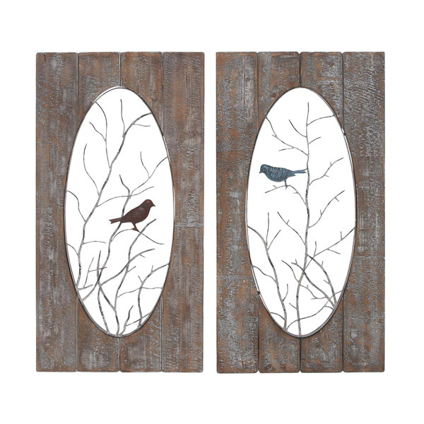Gracie Oaks 2 Piece Metal Wall Decor Set & Reviews Wayfair